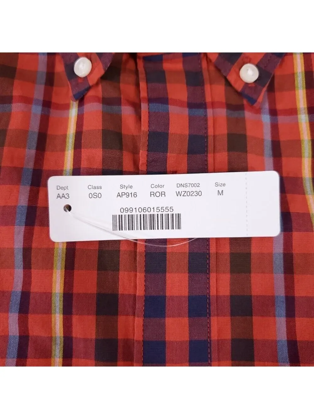 J Crew Mens Medium Secret Wash Slim Fit Long Sleeve Button Down Shirt Stretch